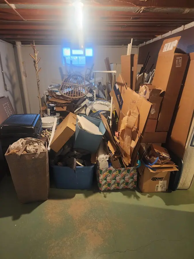 Roll-off dumpster container at job site for 4 Yard Dumpster Rental in Kailua-Kona